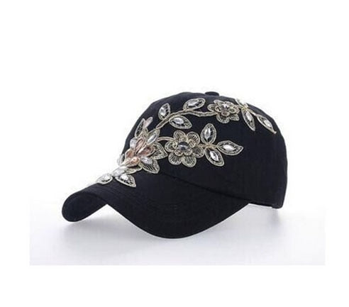Baseball Cap Diamond Painting Embroidery Flower Denim Snapback Hat