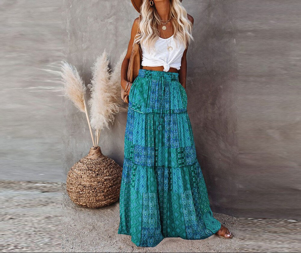 Ruffled Chic Style Skirt