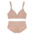 Seamless Outer Expansion Thin No Steel Ring Soft Support Jelly Underwear Set
