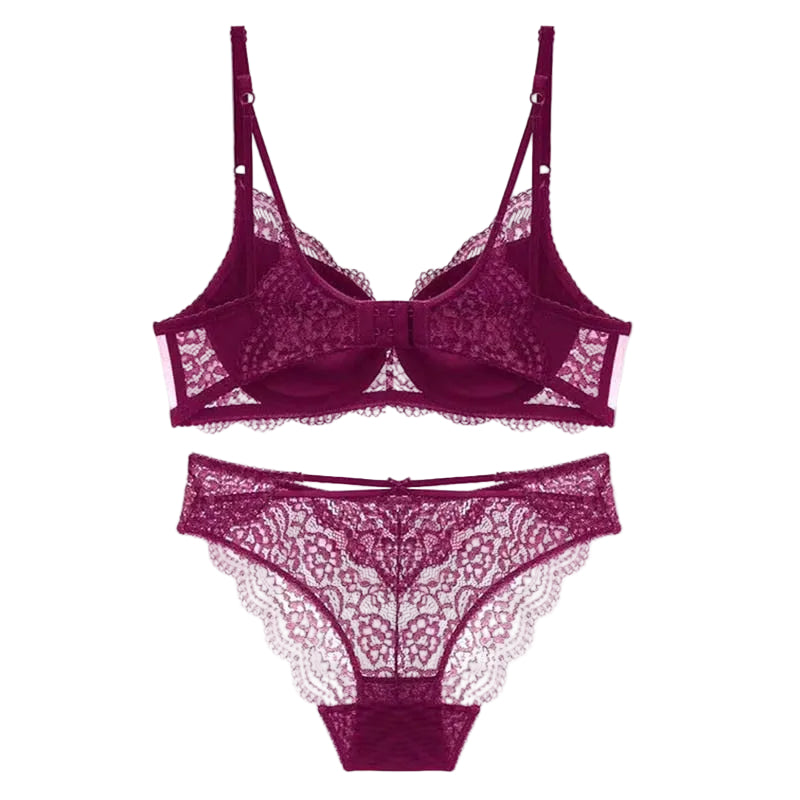 Underwear Set Women Bras Deep V