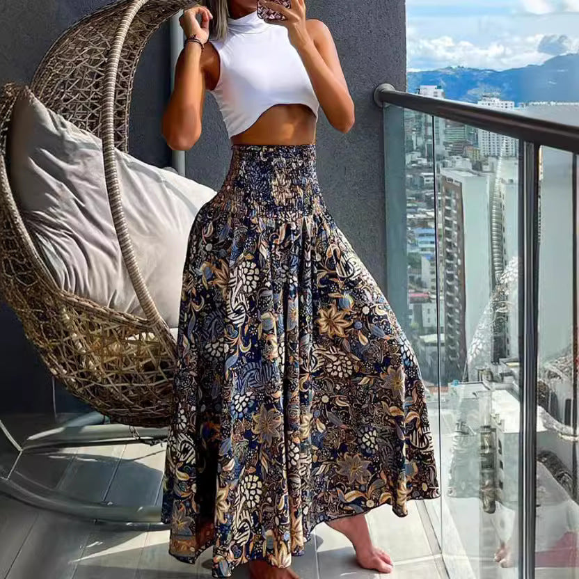 Boho Print Skirt