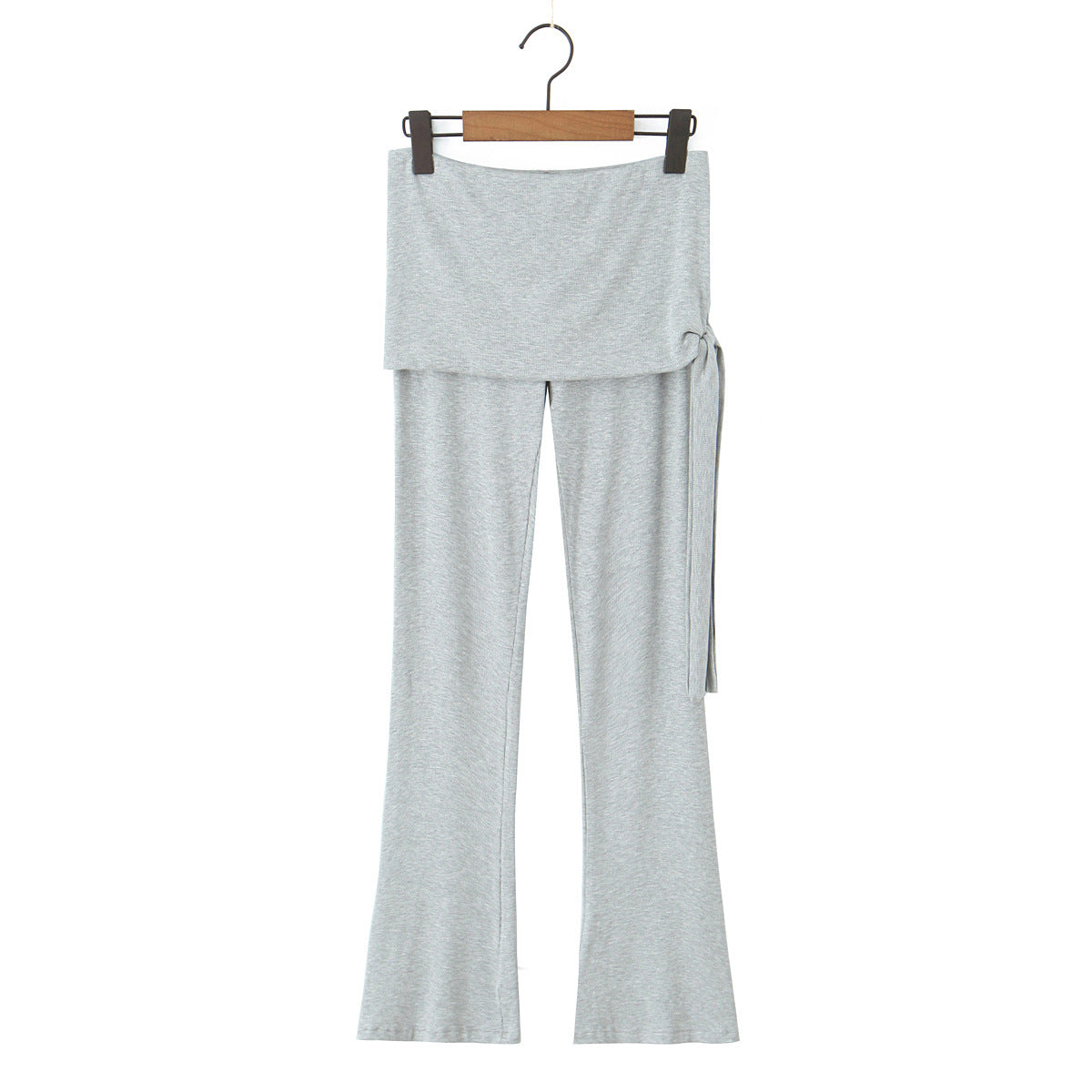 Bell bottom slim fit and stretch pants