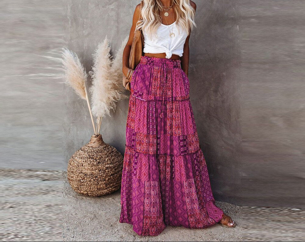 Ruffled Chic Style Skirt