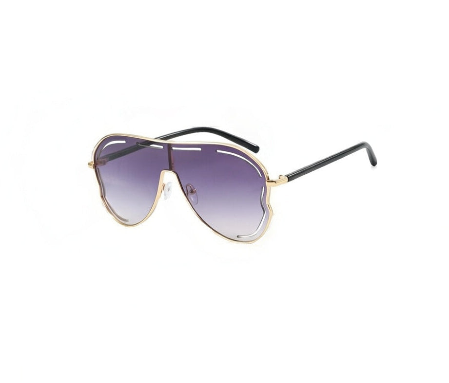 Conjoined large frame toad shaped sunglass