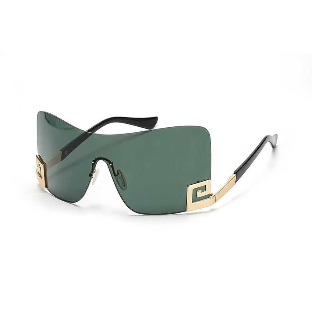 Large frame integrated sunglasses