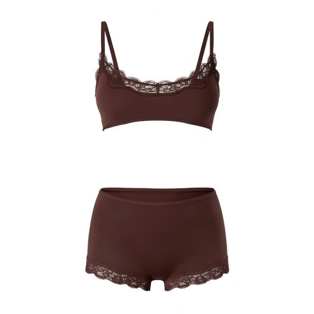 Lace Set Breathable Bra and Panty